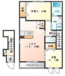 トモニー茜台 花の物件間取画像